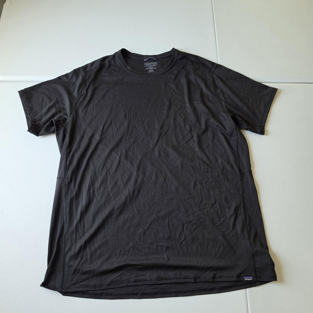 Patagonia Shirt Mens 2XL Black Capilene Cool Lightweight Short Sleeve Tee Top